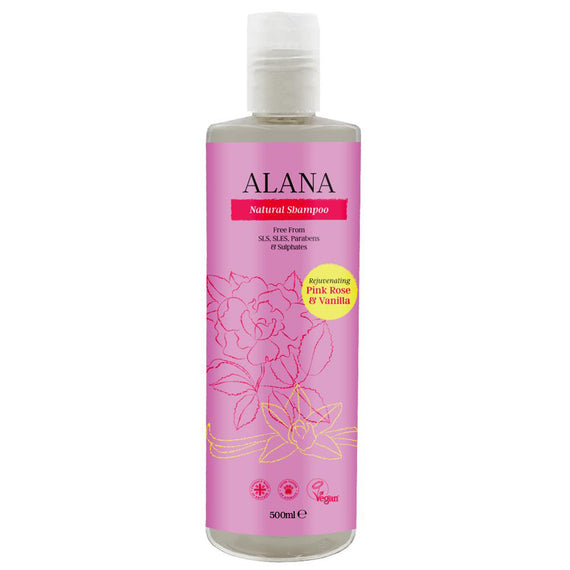 Pink Rose & Vanilla Natural Shampoo 500ml