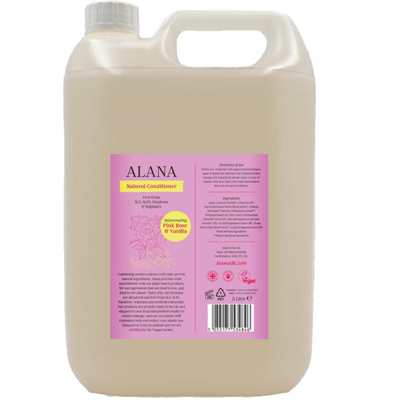 Pink Rose & Vanilla Natural Conditioner 5L - AlanaUK