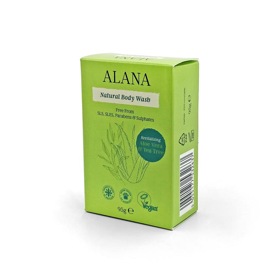 Aloe Vera & Tea Tree Natural Body Wash Bar 95g - AlanaUK