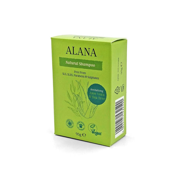 Aloe Vera & Tea Tree Natural Shampoo Bar 95g - AlanaUK