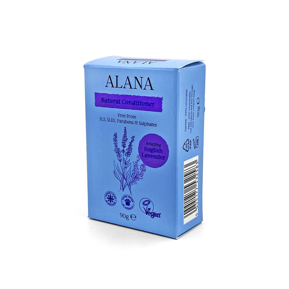 English Lavender Natural Conditioner Bar 90g - AlanaUK